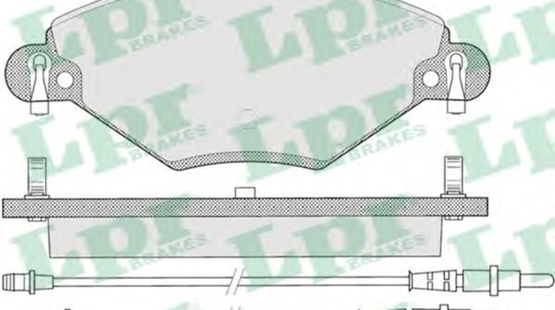 Set placute frana,frana disc CITROEN C5 I (DC) (2001 - 2004) LPR 05P793 piesa NOUA