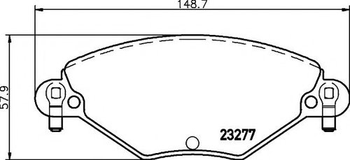 Set placute frana,frana disc CITROEN C5 I (DC) (2001 - 2004) TEXTAR 2327701 piesa NOUA