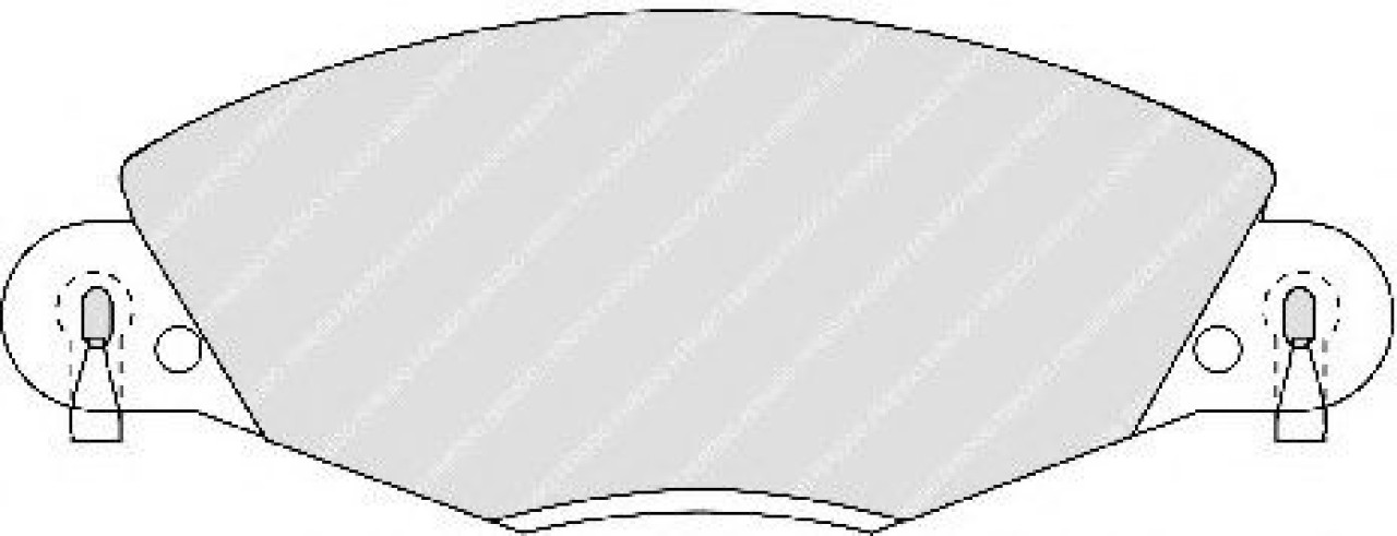 Set placute frana,frana disc CITROEN C5 I Estate (DE) (2001 - 2004) FERODO FDB1412 piesa NOUA