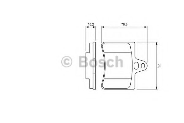 Set placute frana,frana disc CITROEN C5 II Break (RE) (2004 - 2016) BOSCH 0 986 424 580 piesa NOUA