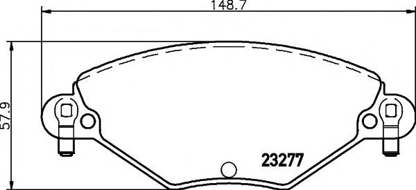 Set placute frana,frana disc CITROEN C5 II Break (RE) (2004 - 2016) TEXTAR 2327701 piesa NOUA