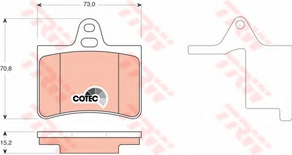 Set placute frana,frana disc CITROEN C5 II (RC) (2004 - 2016) TRW GDB1450 piesa NOUA