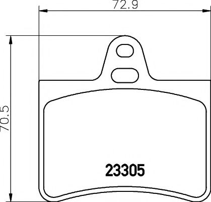 Set placute frana,frana disc CITROEN C5 II (RC) (2004 - 2016) TEXTAR 2330501 piesa NOUA