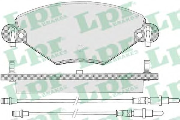 Set placute frana,frana disc CITROEN C5 II (RC) (2004 - 2016) LPR 05P793 piesa NOUA