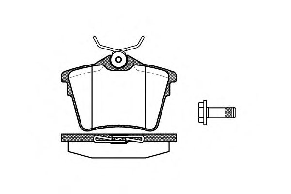 Set placute frana,frana disc CITROEN C5 III Break (TD) (2008 - 2016) REMSA 1103.00 piesa NOUA