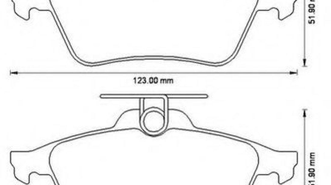 Set placute frana,frana disc CITROEN C5 III Break (TD) (2008 - 2016) JURID 573186JC piesa NOUA