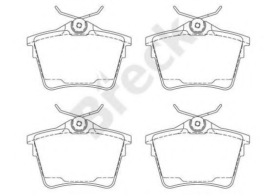 Set placute frana,frana disc CITROEN C5 III (RD) (2008 - 2016) Break 24135 00 704 00 piesa NOUA