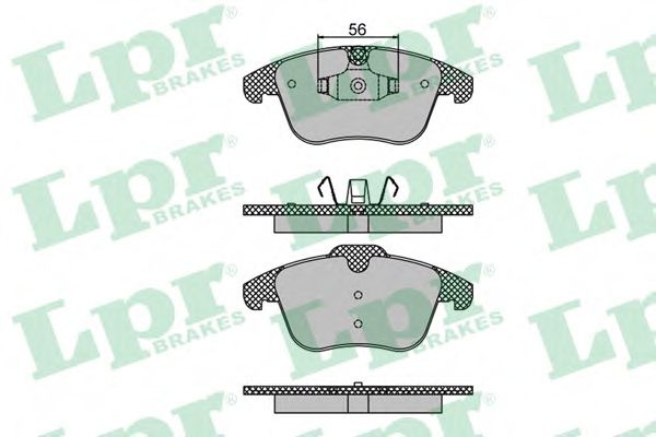 Set placute frana,frana disc CITROEN C5 III (RD) (2008 - 2016) LPR 05P1486 piesa NOUA