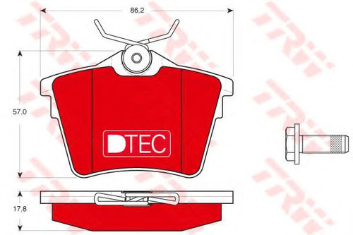 Set placute frana,frana disc CITROEN C5 III (RD) (2008 - 2016) TRW GDB1596DTE piesa NOUA