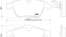 Set placute frana,frana disc CITROEN C5 III (RD) (...