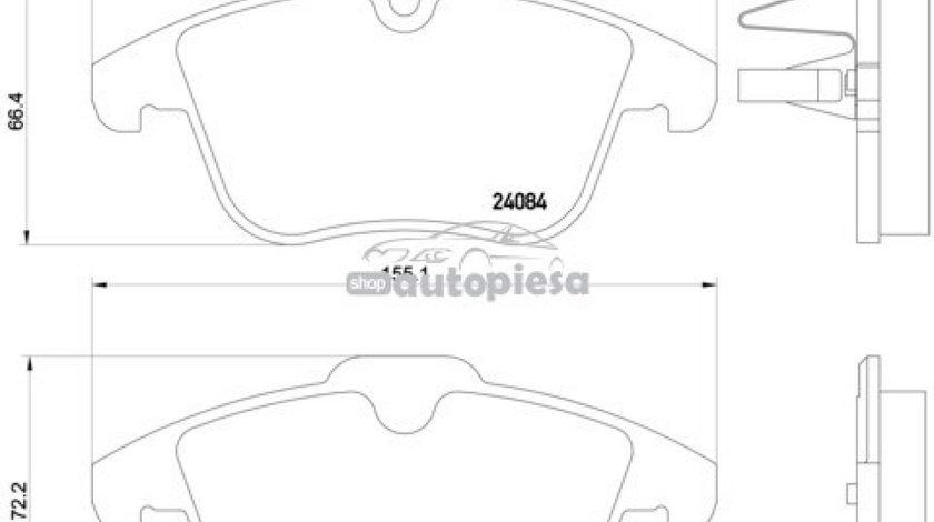 Set placute frana,frana disc CITROEN C5 III (RD) (2008 - 2016) KRIEGER 0950006276 piesa NOUA