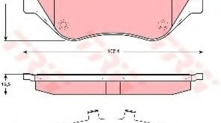 Set placute frana,frana disc CITROEN C5 III (RD) (2008 - 2016) TRW GDB1663 piesa NOUA