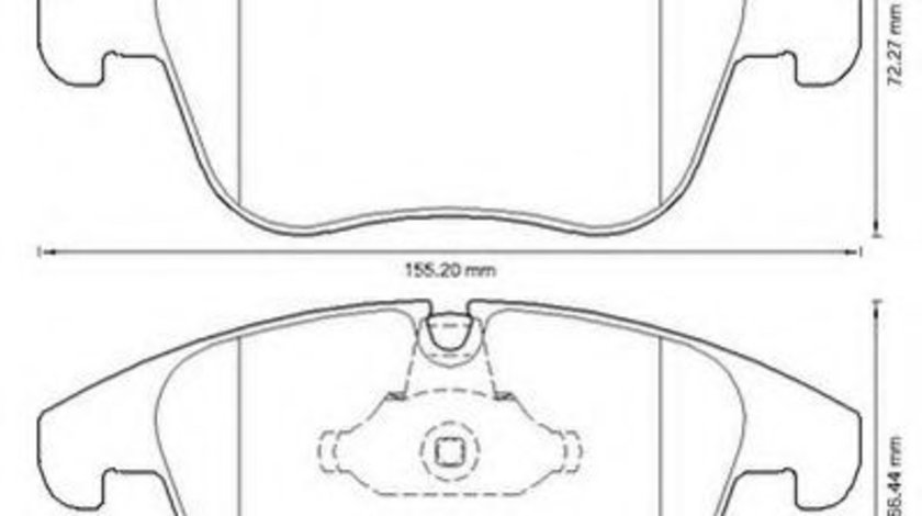 Set placute frana,frana disc CITROEN C5 III (RD) (2008 - 2016) JURID 573311JC piesa NOUA