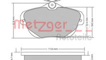 Set placute frana,frana disc CITROEN C6 (TD) (2005...