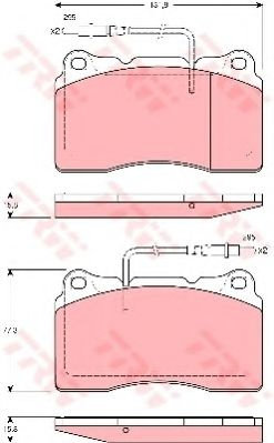 Set placute frana,frana disc CITROEN C8 (EA, EB) (2002 - 2016) TRW GDB1431 piesa NOUA