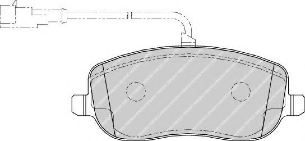 Set placute frana,frana disc CITROEN C8 (EA, EB) (2002 - 2016) FERODO FDB1787 piesa NOUA