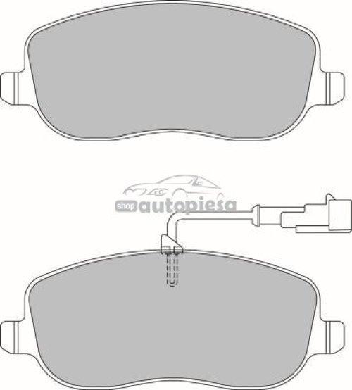 Set placute frana,frana disc CITROEN C8 (EA, EB) (2002 - 2016) KRIEGER 0950006379 piesa NOUA