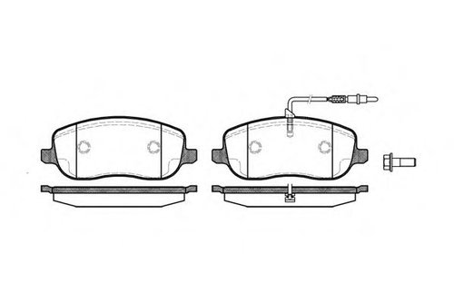 Set placute frana,frana disc CITROEN C8 (EA, EB) (2002 - 2016) REMSA 0879.12 piesa NOUA