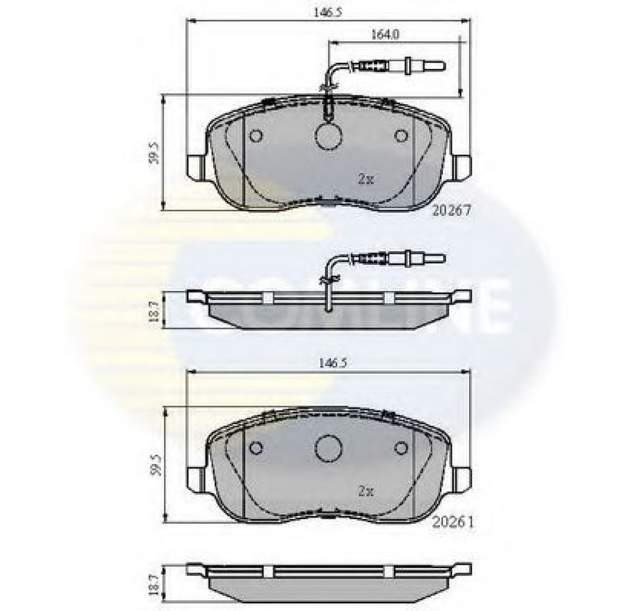 Set placute frana,frana disc CITROEN C8 (EA, EB) (2002 - 2016) COMLINE CBP11158 piesa NOUA