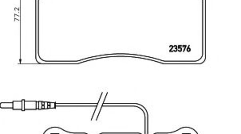 Set placute frana,frana disc CITROEN C8 (EA, EB) (2002 - 2016) HELLA PAGID 8DB 355 018-671 piesa NOUA