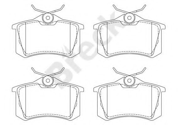 Set placute frana,frana disc CITROEN DS3 (2009 - 2015) Break 20961 10 704 00 piesa NOUA