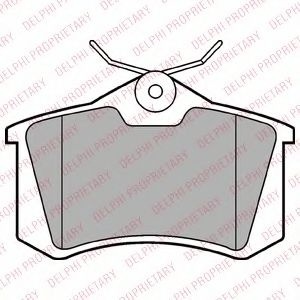 Set placute frana,frana disc CITROEN DS3 (2009 - 2015) DELPHI LP2254 piesa NOUA