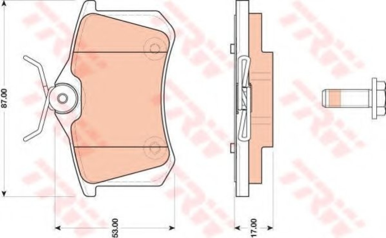 Set placute frana,frana disc CITROEN DS3 Cabriolet (2013 - 2015) TRW GDB1813 piesa NOUA