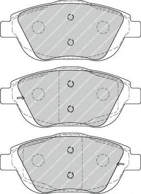 Set placute frana,frana disc CITROEN DS3 Cabriolet (2013 - 2015) FERODO FDB4288 piesa NOUA