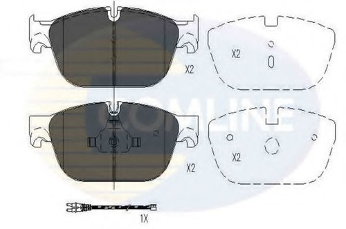 Set placute frana,frana disc CITROEN DS4 (2011 - 2015) COMLINE CBP26004 piesa NOUA