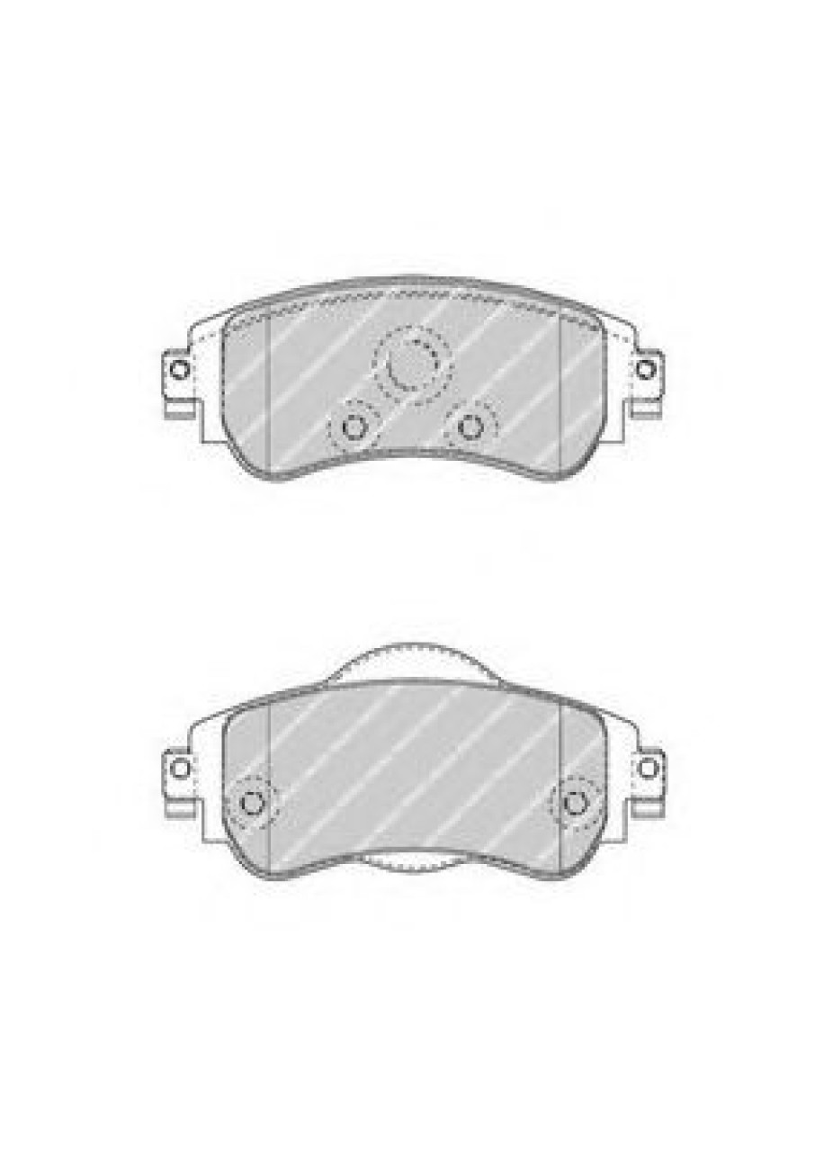 Set placute frana,frana disc CITROEN DS4 (2011 - 2015) FERODO FDB4336 piesa NOUA