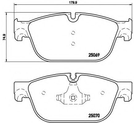 Set placute frana,frana disc CITROEN DS5 (2011 - 2015) BREMBO P 61 115 piesa NOUA
