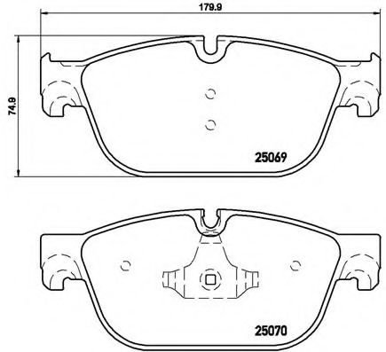 Set placute frana,frana disc CITROEN DS5 (2011 - 2015) BREMBO P 61 115 piesa NOUA
