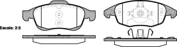 Set placute frana,frana disc CITROEN DS5 (2011 - 2015) REMSA 1248.00 piesa NOUA