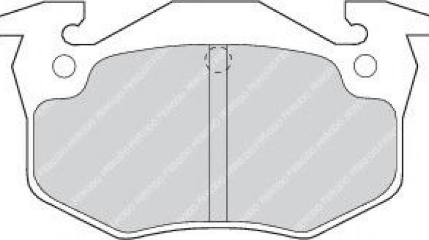 Set placute frana,frana disc CITROEN SAXO (S0, S1) (1996 - 2004) FERODO FDB558 piesa NOUA