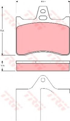 Set placute frana,frana disc CITROEN XANTIA Estate (X2) (1998 - 2003) TRW GDB1284 piesa NOUA