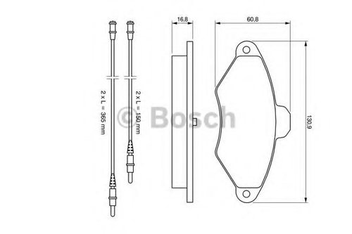 Set placute frana,frana disc CITROEN XANTIA Estate (X1) (1995 - 1998) BOSCH 0 986 461 757 piesa NOUA