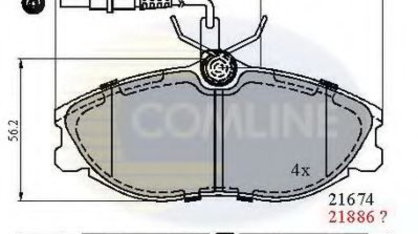 Set placute frana,frana disc CITROEN XSARA Cupe (N0) (1998 - 2005) COMLINE CBP1340 piesa NOUA