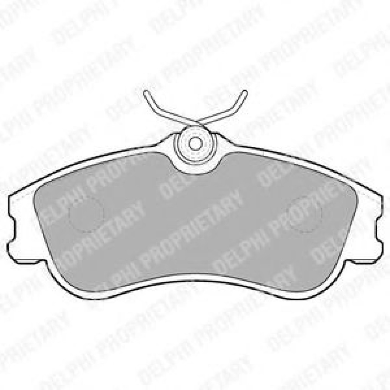 Set placute frana,frana disc CITROEN XSARA Cupe (N0) (1998 - 2005) DELPHI LP1624 piesa NOUA