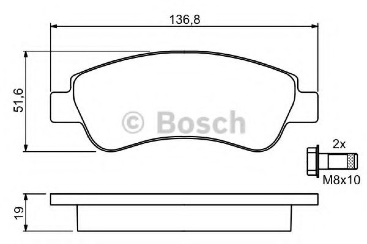 Set placute frana,frana disc CITROEN XSARA Estate (N2) (1997 - 2010) BOSCH 0 986 494 027 piesa NOUA