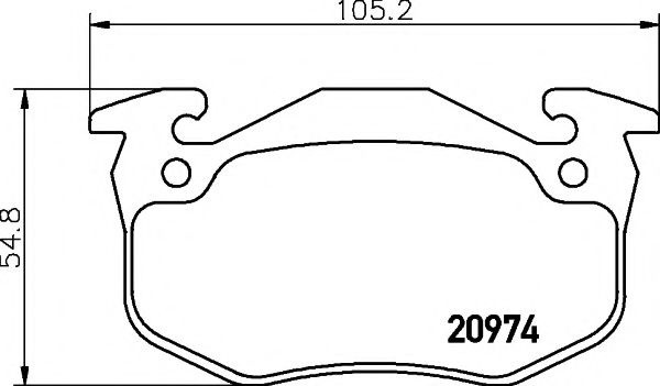 Set placute frana,frana disc CITROEN XSARA Estate (N2) (1997 - 2010) TEXTAR 2097401 piesa NOUA