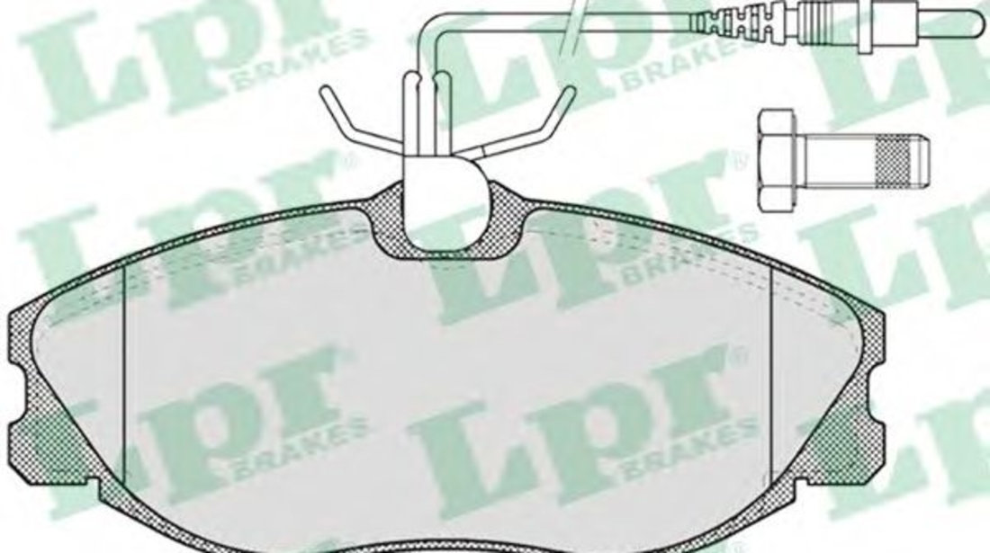 Set placute frana,frana disc CITROEN XSARA Estate (N2) (1997 - 2010) LPR 05P620 piesa NOUA