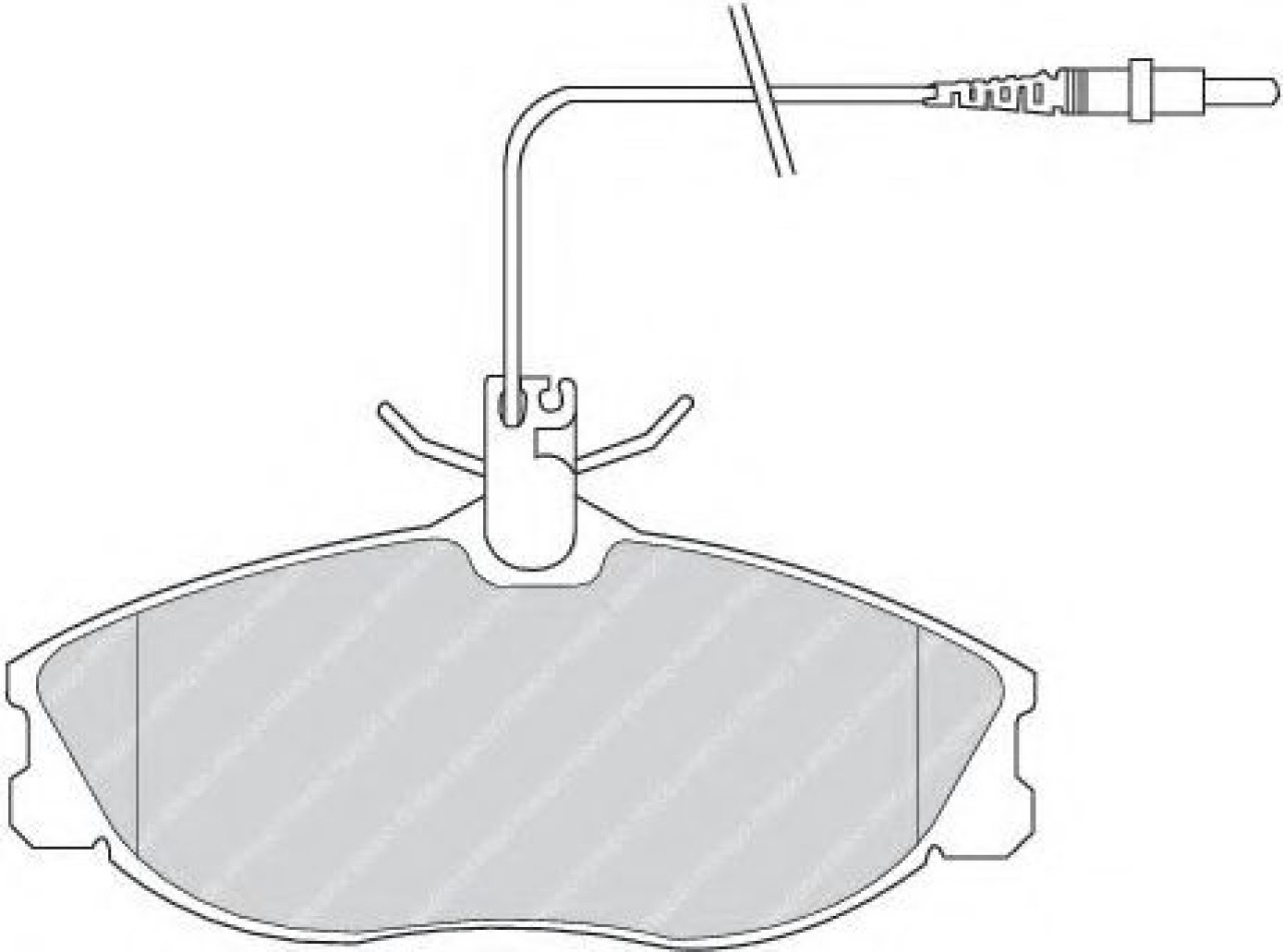 Set placute frana,frana disc CITROEN XSARA Estate (N2) (1997 - 2010) FERODO FDB1063 piesa NOUA