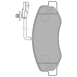 Set placute frana,frana disc CITROEN XSARA (N1) (1997 - 2005) KRIEGER 0950006475 piesa NOUA