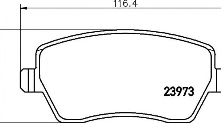 Set placute frana,frana disc DACIA DOKKER Express (2012 - 2016) HELLA PAGID 8DB 355 010-851 piesa NOUA