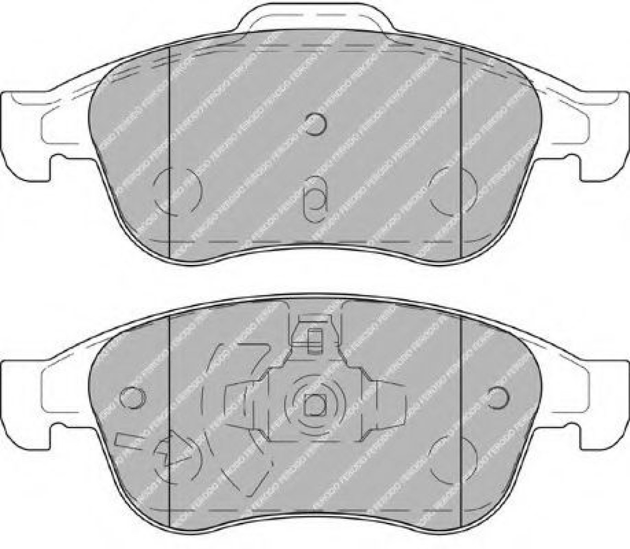 Set placute frana,frana disc DACIA DUSTER (2010 - 2016) FERODO FDB4180 piesa NOUA