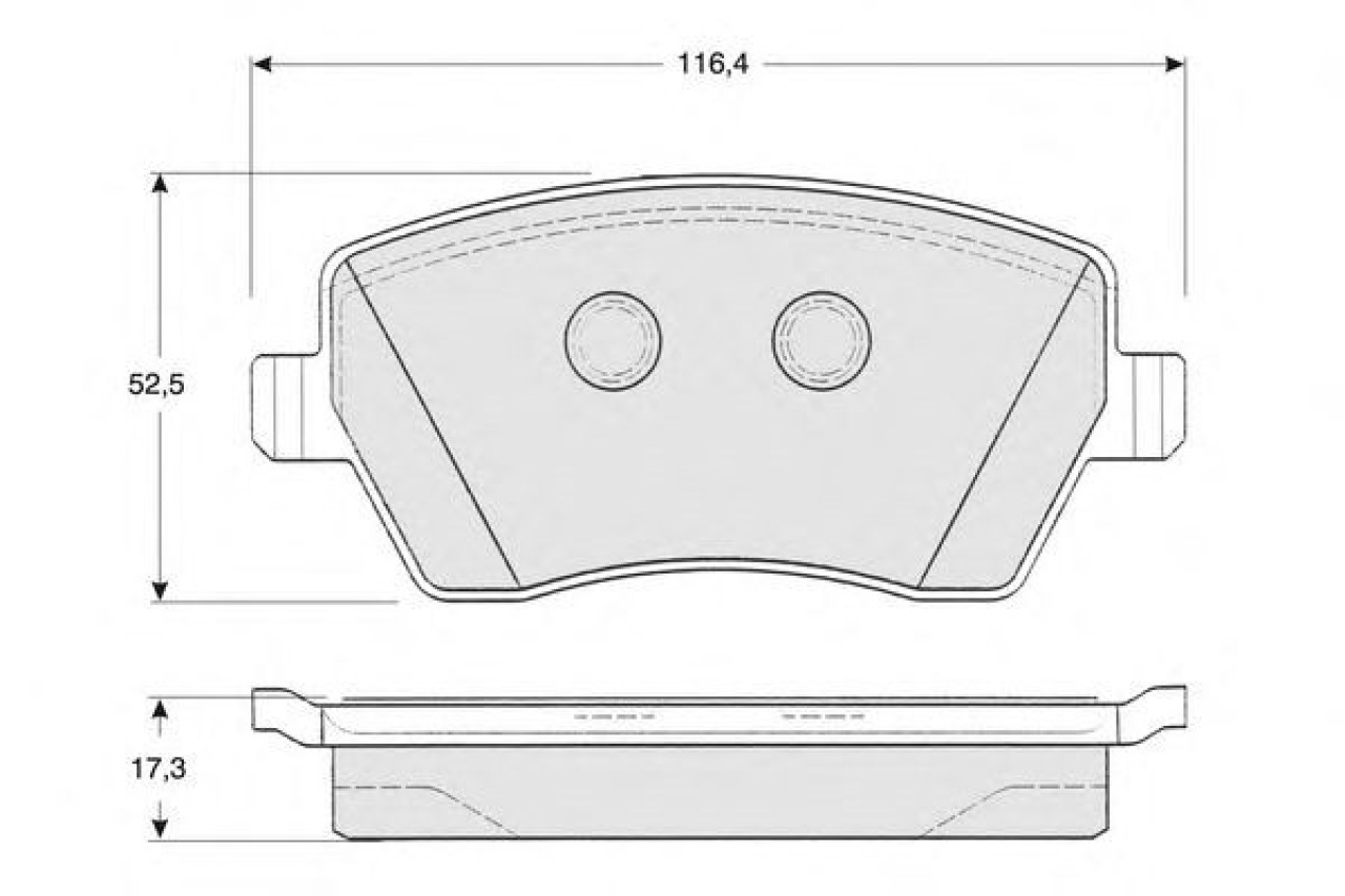 Set placute frana,frana disc DACIA DUSTER Caroserie (2011 - 2016) OE 410604775R piesa NOUA