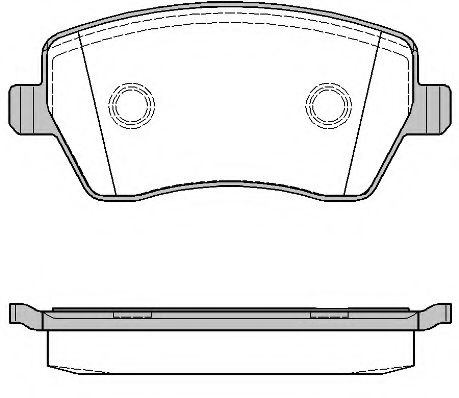 Set placute frana,frana disc DACIA LODGY (2012 - 2016) REMSA 0987.00 piesa NOUA