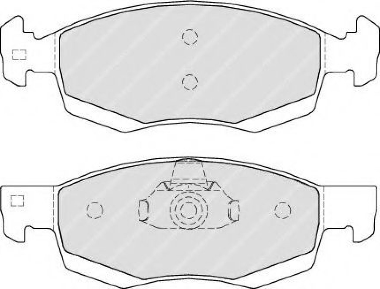 Set placute frana,frana disc DACIA LOGAN (LS) (2004 - 2016) FERODO FDB4035 piesa NOUA