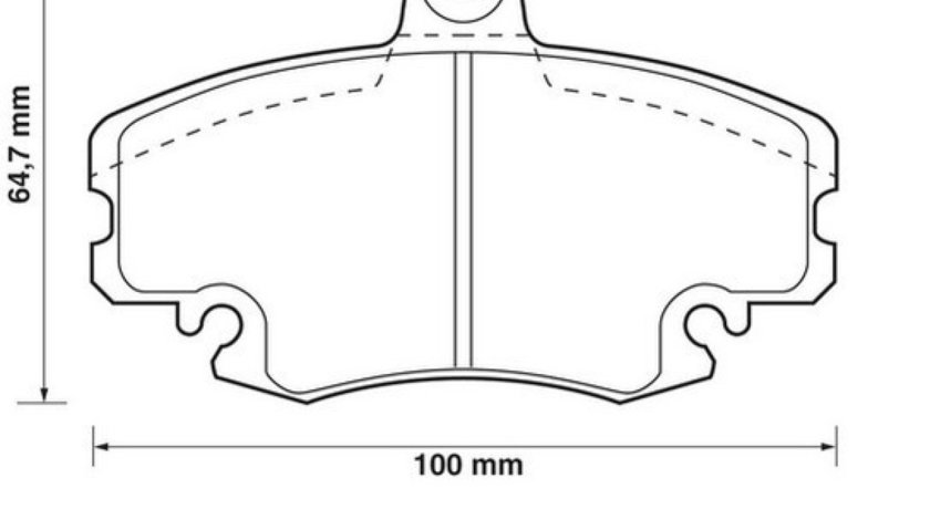 Set placute frana,frana disc DACIA LOGAN (LS) (2004 - 2016) OE 410602192R piesa NOUA