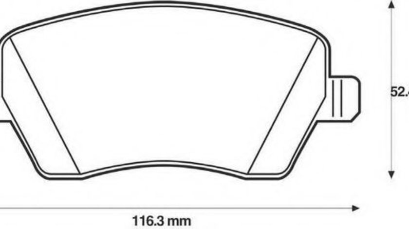 Set placute frana,frana disc DACIA LOGAN MCV II (2013 - 2016) JURID 573125J piesa NOUA